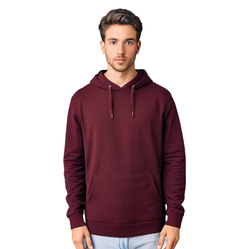 Hoodie, template, PNG, casual wear, relaxed fit, soft fabric, warm texture, drawstrings, kangaroo pocket, plain background, solo, 3/4 composition, softbox lighting, high contrast, cinematic color grad