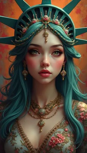 queen of liberty,lady liberty,viveros,liberty,amerasia,medusa