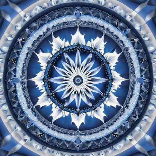 mandala background,mandala,garrison,om,kaleidoscope art,motifs of blue stars,Photography,General,Realistic