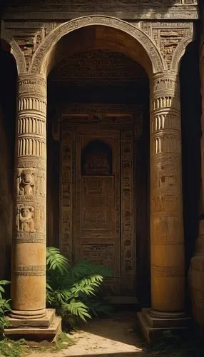 Ancient ruins, historical landmarks, Greek columns, ornate carvings, crumbling stone walls, vines crawling up, Roman arches, Egyptian pyramids, Chinese pagodas, Japanese torii gates, Indian temples, i