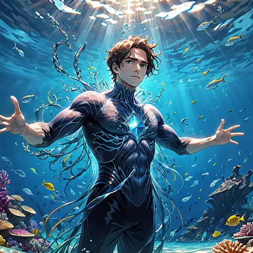 underwater background,god of the sea,sea god,under the sea,aquaman,under the water,merman,underwater,underwater world,aquarium,under sea,merfolk,cg artwork,ocean underwater,submerged,under water,sea-life,ocean,marine biology,ocean background,Anime,Anime,General