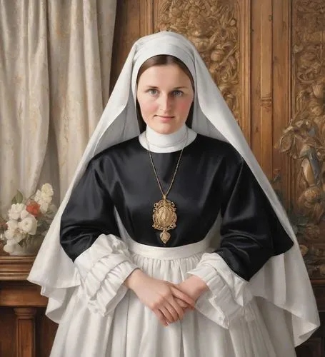 sspx,novitiate,franciszka,nunsense,foundress,timoshenko,clergywoman,maidservant,dorota,consolata,portrait of christi,saint therese of lisieux,postulant,scholastica,begums,chambermaid,mantilla,ursulines,francisca,tymoshenko,Digital Art,Classicism