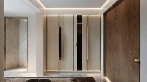 walk-in closet,modern minimalist bathroom,hallway space,associati,ceiling light,recessed,Photography,General,Realistic