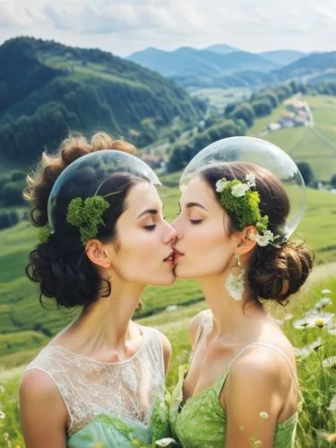 cocorosie,kiss flowers,vintage fairies,girl kiss,milkmaids,ecofeminism,Photography,Fashion Photography,Fashion Photography 26