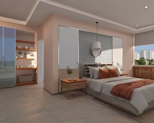 penthouses,modern room,3d rendering,hoboken condos for sale,bedroom,contemporary decor,Photography,General,Realistic