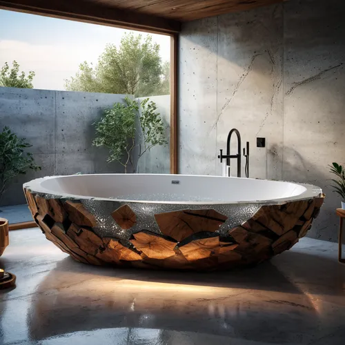 stone sink,bathtub,tub,washbasin,bathtub accessory,luxury bathroom,bathroom sink,modern minimalist bathroom,wash basin,wooden bowl,natural stone,bath accessories,basin,bath,bird in bath,tile kitchen,ceramic tile,ceramic floor tile,industrial design,floor fountain,Photography,General,Natural