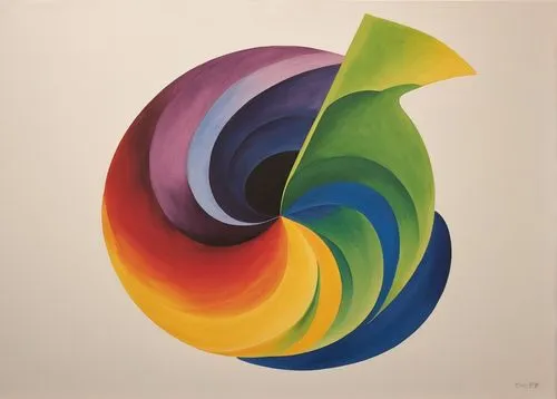 shirakami-sanchi,colorful spiral,torus,color circle,fibonacci spiral,color circle articles,concentric,pinwheel,propeller,ellipses,spectrum spirograph,spiral,klaus rinke's time field,color fan,volute,colour wheel,1971,circle paint,curlicue,fibonacci,Art,Artistic Painting,Artistic Painting 21