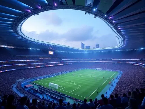 stadia,stadiums,football stadium,bernabeu,stadium falcon,stadium,european football championship,maracana,skydome,ibrox,etihad,estadio,floodlights,bayarena,olympic stadium,soccer field,wembley,floodlight,renderings,fifa 2018,Photography,General,Realistic