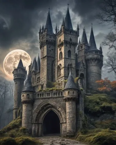 fairy tale castle,haunted castle,fairytale castle,ghost castle,castle of the corvin,fantasy picture,gothic style,witch's house,ravenloft,the haunted house,fairy tale,haunted cathedral,fairy tale castle sigmaringen,gothic,witch house,knight's castle,haunted house,hogwarts,a fairy tale,fairytale,Conceptual Art,Sci-Fi,Sci-Fi 24