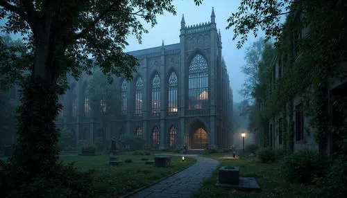 haunted cathedral,gothic church,tintern,cathedral,nidaros cathedral,riftwar,hogwarts,theed,rievaulx,briarcliff,adelaar,hammerbeam,neogothic,monastery,notredame,the cathedral,priory,flitwick,rivendell,cathedrals