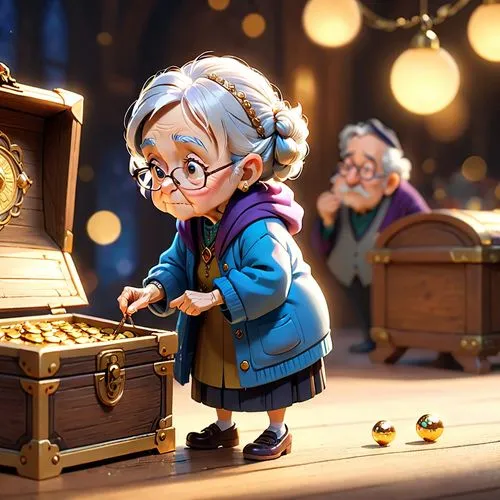 geppetto,savings box,treasure chest,gold shop,treasure hunt,old trading stock market,clockmaker,gold price,watchmaker,gnome and roulette table,advent market,music box,treasure,gold bullion,christmas money,moneybox,toy's story,merchant,the collector,piggybank,Anime,Anime,Cartoon