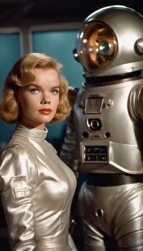 robot in space,lost in space,science fiction,science-fiction,atomic age,spacesuit,chatbot,sci fi,space-suit,robots,chat bot,mission to mars,connie stevens - female,cosmonautics day,cybernetics,model years 1958 to 1967,space suit,model years 1960-63,sci-fi,sci - fi,Photography,General,Cinematic