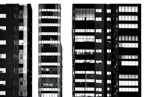 black and white, NYC cityscape, skyscraper, concrete jungle, urban landscape, detailed windows, stone facade, steel frame, city lights, night scene, low-angle shot, cinematic composition, high contras