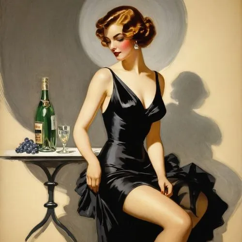 art deco woman,dubonnet,whitmore,leyendecker,vettriano,advertising figure,ziegfeld,tanqueray,woman drinking coffee,cointreau,lempicka,la violetta,follieri,maraschino,feitelson,mademoiselle,currin,schorpen,art deco frame,contessa,Art,Classical Oil Painting,Classical Oil Painting 23