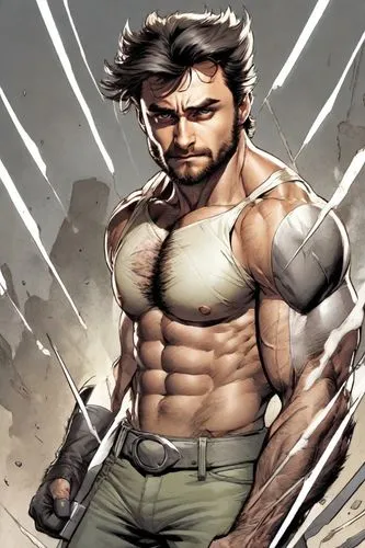 wolverine,male character,steel man,muscle man,x men,comic character,comic hero,spartan,x-men,thundercat,sikaran,angry man,ripped,big hero,ironworker,abs,muscular,xmen,tony stark,marvel comics,Digital Art,Comic