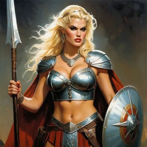 female warrior,thorhild,warrior woman,krietor,gunhild,thundra,hippolyta,brunhild,sandahl,rosharon,gunnhild,fantasy woman,breastplates,sigyn,kolinda,strong woman,leonarda,caramon,arianrhod,tanith,Conceptual Art,Fantasy,Fantasy 15