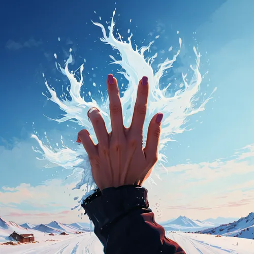 hand digital painting,eternal snow,infinite snow,giant hands,glory of the snow,reach out,snow drawing,winter background,artistic hand,reach,waving,grasping,snow fields,hand,praying hands,small hand,thaw,hands,the spirit of the mountains,gesture,Conceptual Art,Fantasy,Fantasy 32