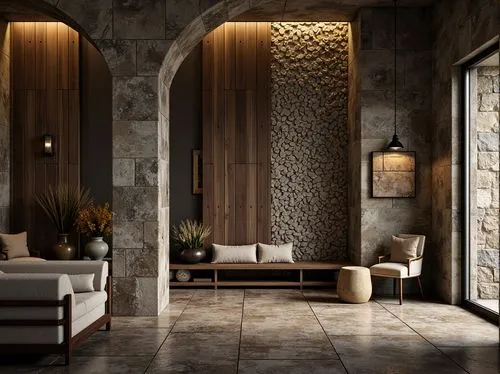 travertine,amanresorts,wallcoverings,wallcovering,wall plaster,stucco wall,ceramic tile,marazzi,ceramic floor tile,luxury bathroom,interior decoration,almond tiles,natural stone,hammam,3d rendering,patterned wood decoration,ceramiche,hovnanian,entryways,contemporary decor