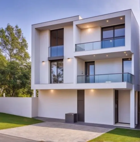 the front and side of this house are very modern,fresnaye,seidler,modern house,modern architecture,pimpama,landscape designers sydney