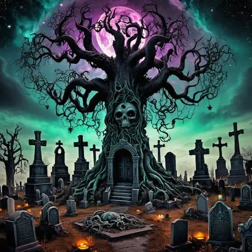 graveyard,graveyards,halloween background,old graveyard,graveside,halloween poster,burial ground,life after death,tombstones,necrology,days of the dead,gravestones,halloween wallpaper,burials,cementerio,halloweentown,cemetry,necropolis,grave stones,the grave in the earth,Illustration,Realistic Fantasy,Realistic Fantasy 47