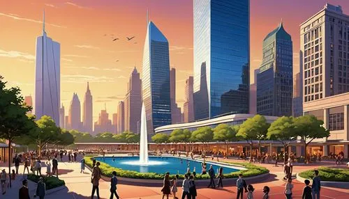 dubailand,dubay,difc,megapolis,futuristic landscape,dubai,dubia,songdo,cybercity,esteqlal,emaar,wallpaper dubai,city scape,khalidiya,shanghai disney,united arab emirates,megacities,citycenter,jumeirah,business district,Illustration,American Style,American Style 05