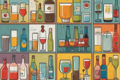 drink icons,liquor bar,alcoholic drinks,wine bottle range,bottles,barware,wine bottles,wine bar,alcoholic beverages,bottleneck,bar charts,liquor,glass bottles,wines,wine boxes,colored pencil background,the drinks,alcohol,drinks,colorful drinks,Illustration,Vector,Vector 12