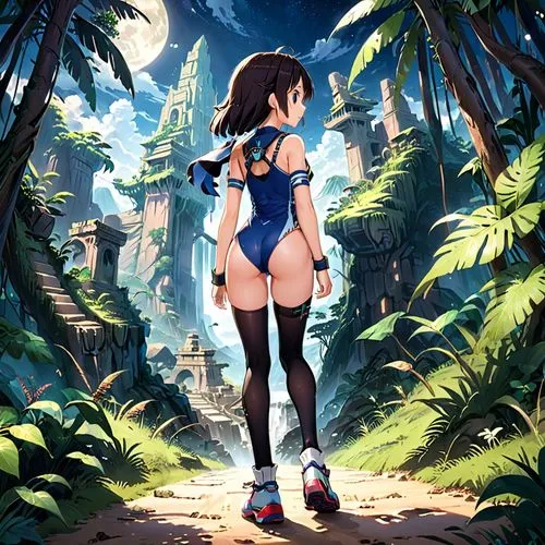 wayforward,shumeiko,shigure,longmei,noire,inoa,shimei,filia,gessen,fubuki,yanmei,nowa,summer background,euphonious,croft,mashima,makoto,forest background,nue,background ivy,Anime,Anime,Realistic