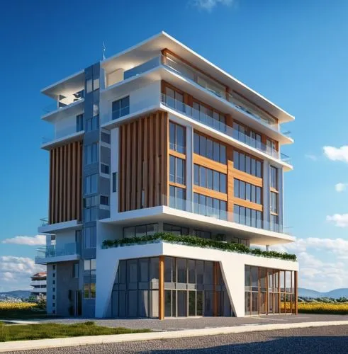 an image of an exterior perspective of a building,residencial,modern building,penthouses,condominia,pendik,mamaia,Photography,General,Realistic