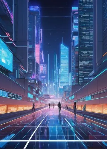 cybercity,cyberscene,futuristic landscape,cybertown,cyberworld,tron,futuristic,cyberport,cyberia,synth,cyberpunk,polara,tokyo city,cyberview,cyberspace,metropolis,shinjuku,futuregen,digitalism,digital binary,Illustration,Japanese style,Japanese Style 03