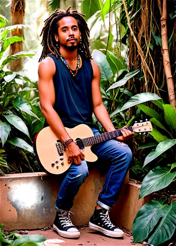 sanjaya,tafari,sayid,tevita,kapono,vishishtadvaita,rastaman,jahvid,akala,khary,ofarim,kailasa,franti,soja,dhananjaya,muktananda,guitarist,menehune,strumming,elyashiv,Conceptual Art,Fantasy,Fantasy 34