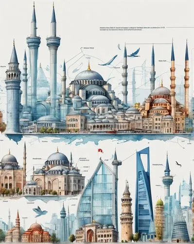 constantinople,istanbul city,city cities,istanbul,blue mosque,sultan ahmed mosque,metropolises,islamic architectural,cities,fantasy city,byzantine architecture,lotte world tower,sultanahmet,turkey tourism,mosques,city buildings,sultan ahmet mosque,airships,minarets,shanghai disney,Unique,Design,Infographics