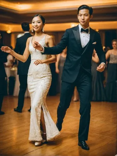 Grand beauty on the dance floor. Her lover behind.,an asian bride and groom having their first dance,dancing couple,dancesport,milonga,eurasians,wedding couple,kizomba,Photography,Documentary Photogra