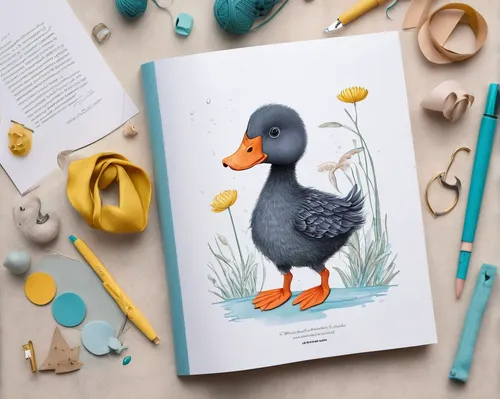 Craft a heartwarming children's book featuring a lovable coot and its adventures.,ornamental duck,whimsical animals,bird illustration,american coot,flower and bird illustration,wild ducks,surf scoter,