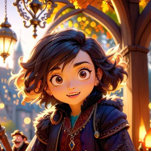 agnes,merida,cute cartoon character,tangled,disney character,laika,russo-european laika,rapunzel,princess anna,cg artwork,vanessa (butterfly),shanghai disney,tiana,mulan,elsa,coco,a girl's smile,fairy tale character,main character,miguel of coco,Anime,Anime,Cartoon