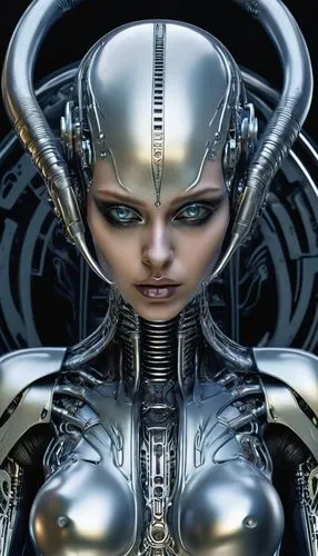 cybernetically,cybernetic,fembot,biomechanical,giger,mechanoid,Conceptual Art,Sci-Fi,Sci-Fi 03