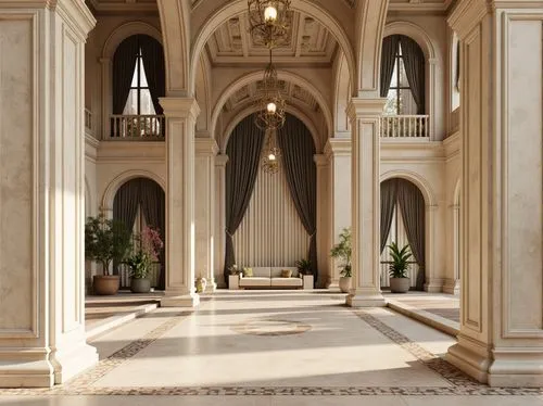 marble palace,the hassan ii mosque,salone,archly,borromini,enfilade,sheihk zayed mosque,archways,mihrab,pillars,columns,royal interior,cloistered,cochere,corridor,king abdullah i mosque,colonnades,sheikh zayed grand mosque,lateran,hallway