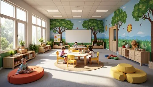 children's room,children's interior,classroom,school design,kids room,class room,nursery,prekindergarten,kidspace,kindergarten,nursery decoration,schoolroom,playrooms,staffroom,classrooms,3d rendering,kindercare,preschool,playroom,3d render