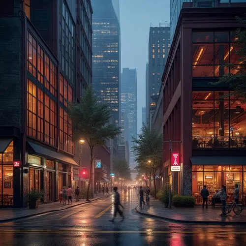 crewdson,city scape,new york streets,burrard,cityscapes,urban landscape,streetscape,gastown,evening city,streetscapes,waterstreet,urbanity,transbay,berczy,broadstreet,yonge,city corner,philadelphia,bostonnais,toronto,Photography,General,Realistic