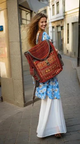 moroccans,caftan,russian folk style,macedonian,arnaut,maroc,Female,Eastern Europeans,Disheveled hair,Youth adult,M,Happy,Boho-chic,Outdoor,Modern City