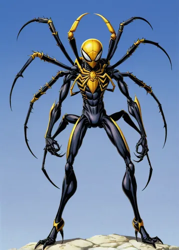 wasp,spider the golden silk,mantidae,scorpion,loukaniko,camel spiders,arachnid,alien warrior,walking spider,phage,arthropod,mantis,yellow jacket,baboon spider,kryptarum-the bumble bee,wolverine,widow spider,black ant,hymenoptera,bacteriophage,Illustration,Japanese style,Japanese Style 05