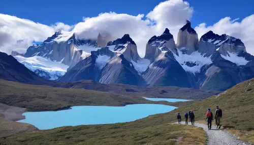 torres del paine,torres del paine national park,patagonia,chile,marvel of peru,north of chile,new zealand,andes,glacial landform,south island,everest region,hare of patagonia,argentina,mt cook,conguillío national park,high-altitude mountain tour,peru i,south america,newzealand nzd,paine massif,Art,Classical Oil Painting,Classical Oil Painting 38