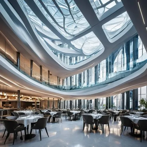 blavatnik,restaurant bern,skylon,atrium,arzak,etfe,Photography,General,Realistic