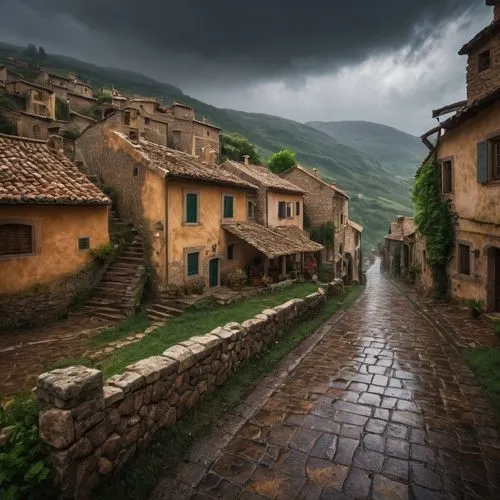 umbrian,stone houses,tuscan,tuscany,italy,mountain village,toscana,toscane,medieval street,italia,potes,volterra,medieval town,italie,cortona,castelluccio,umbria,civita,row of houses,zagori,Photography,General,Fantasy