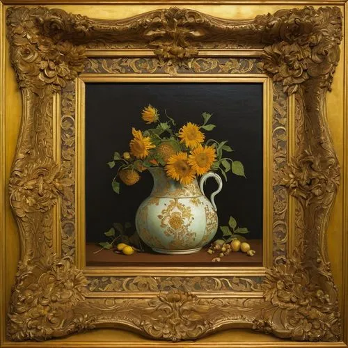 floral frame,floral and bird frame,art nouveau frame,bosschaert,decorative frame,botanical frame,Art,Artistic Painting,Artistic Painting 03