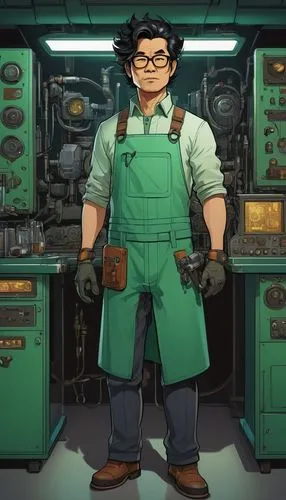 egon,otacon,steamboy,shigehiro,technirama,saionji,Illustration,American Style,American Style 11