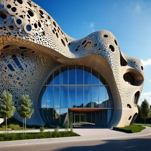 futuristic architecture,futuristic art museum,honeycomb structure,soumaya museum,modern architecture,jewelry（architecture）,3d rendering,building honeycomb,baku eye,arhitecture,wine rack,iranian architecture,architecture,render,outdoor structure,cubic house,glass facade,trypophobia,french building,kirrarchitecture,Photography,General,Realistic
