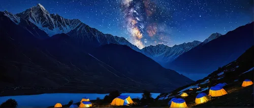 everest region,gokyo ri,the pamir mountains,himalaya,karakoram,tibet,the pamir highway,nepal,himalayas,pamir,lanterns,camping tents,badakhshan national park,tourist camp,himalayan,ama dablam,chinese lanterns,mongolia eastern,ladakh,tibetan prayer flags,Illustration,Realistic Fantasy,Realistic Fantasy 31