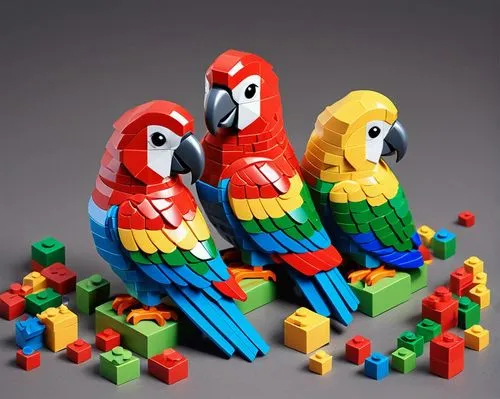 couple macaw,colorful birds,parrot couple,parrots,edible parrots,passerine parrots,lego blocks,sun conures,lego building blocks,lego building blocks pattern,from lego pieces,rare parrots,wooden toys,light red macaw,fur-care parrots,golden parakeets,scarlet macaw,toy blocks,parakeets,macaws,Unique,3D,Isometric