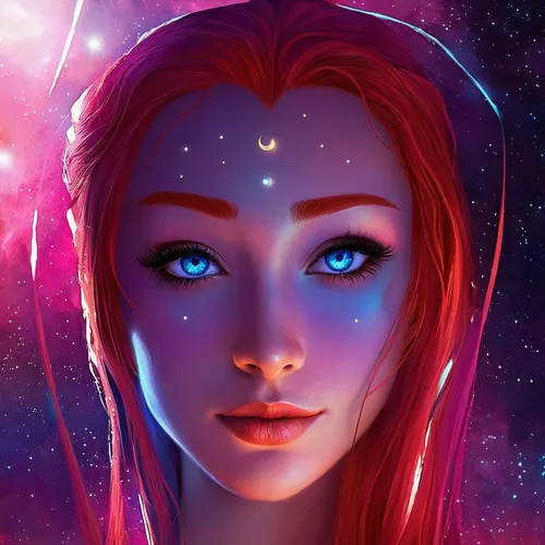 starfire,andromeda,fantasy portrait,nebula,constellation orion,galaxy,orion,fairy galaxy,nebula guardian,colorful stars,star mother,aurora,callisto,digital art,mystical portrait of a girl,cg artwork,starry,zodiac sign libra,fantasia,fantasy art,Conceptual Art,Sci-Fi,Sci-Fi 12