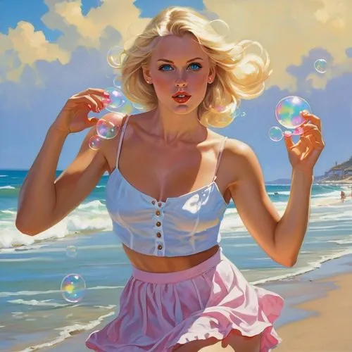 soap bubbles,bubble blower,soap bubble,woman with ice-cream,inflates soap bubbles,bubbletent,bubble gum,marylyn monroe - female,giant soap bubble,candy island girl,girl with speech bubble,blonde woman,bubble,marylin monroe,girl with cereal bowl,bubbles,pink balloons,think bubble,pin-up girl,retro pin up girl,Conceptual Art,Fantasy,Fantasy 07